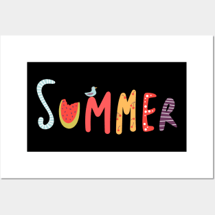 Cool Fun Summer Logo Posters and Art